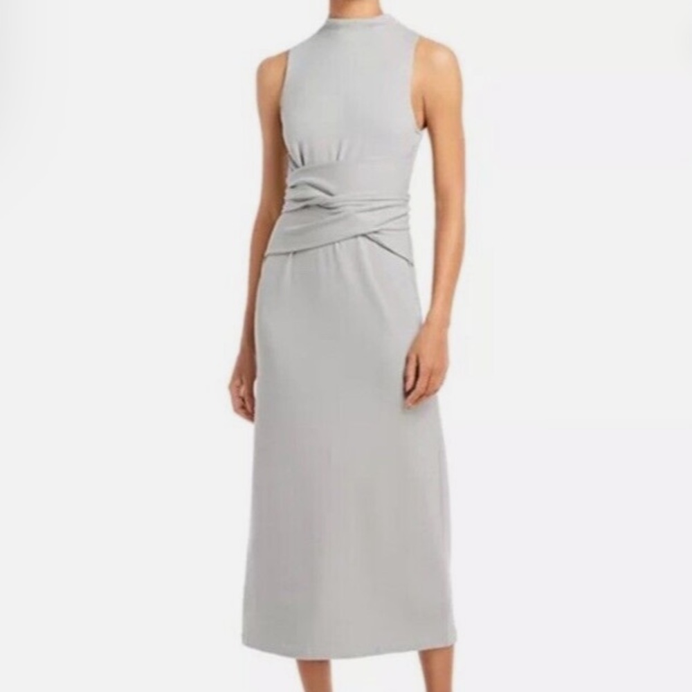 Vince Sleeveless Wrap Dress Fog Grey
MSRP:$228